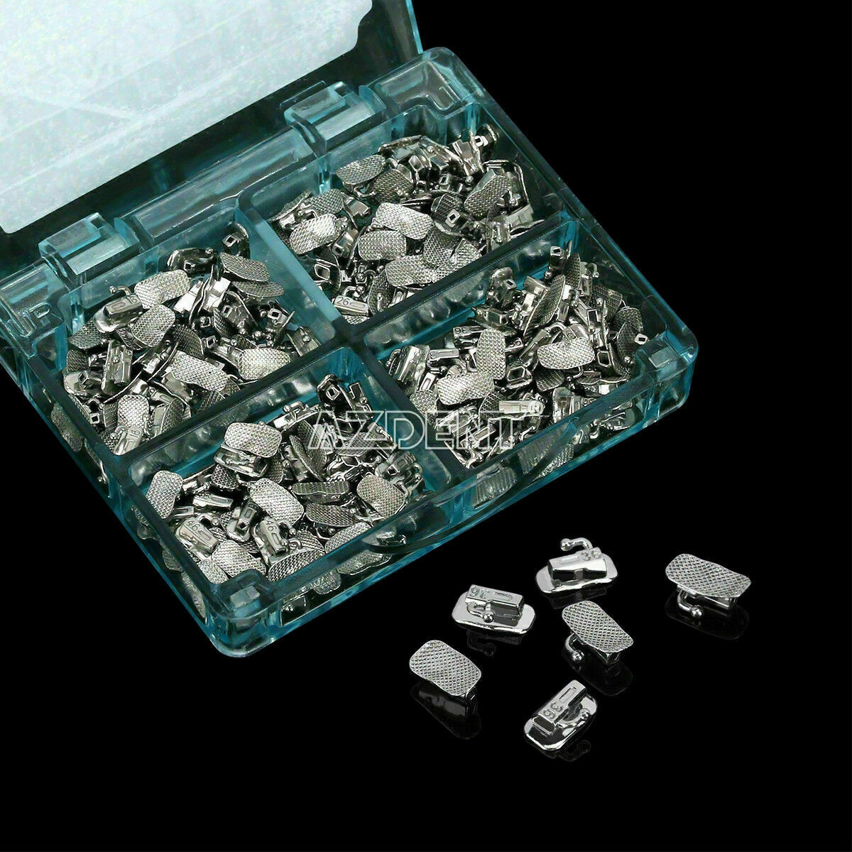 50set Dental Orthodontic Bonding Buccal Tube Split Roth 018 For 1st Molar AZDENT