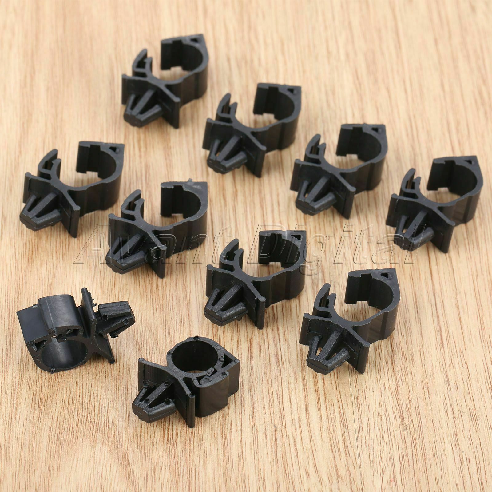 10Pcs 11mm Car Clips Wiring Harness Fasteners Trim Rivets Plastic Universal Type