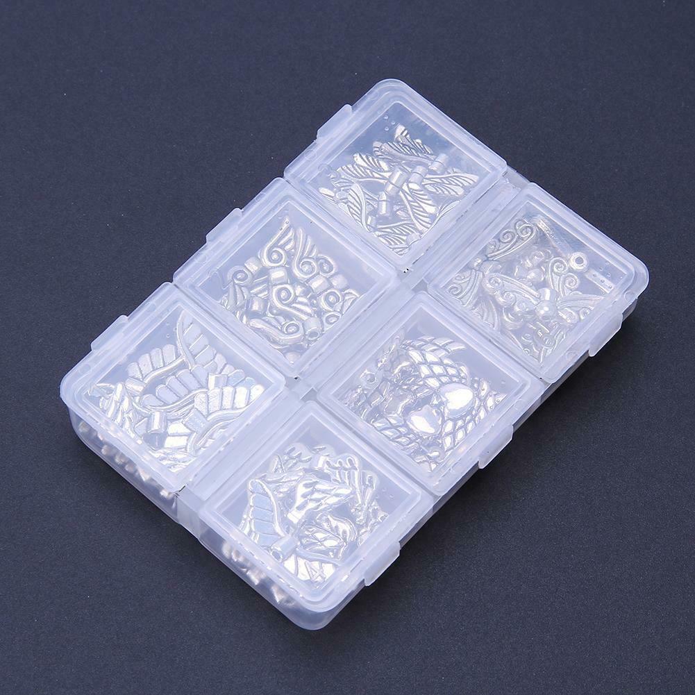 60pcs Butterfly Angel Wings DIY Decor Charm Jewelry Pendant Chain Necklace @