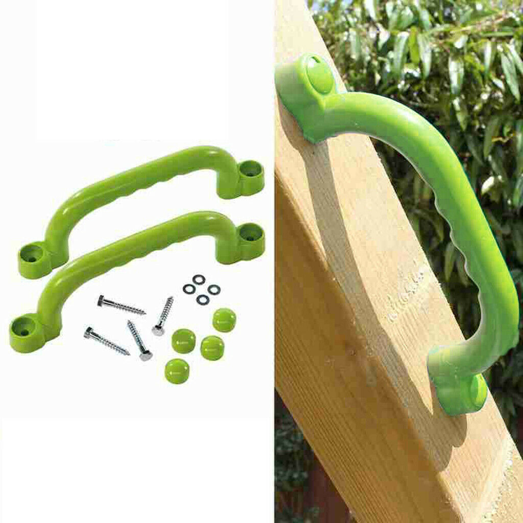 2pcs 10inch Plastic Playground Safety Handles Grips Climbing Frame Grab Bars