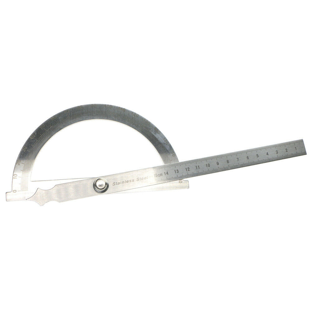 Metal 0-180 Degree Protractor Arm Measure Ruler Angle Finder Gauge 15cm 180°