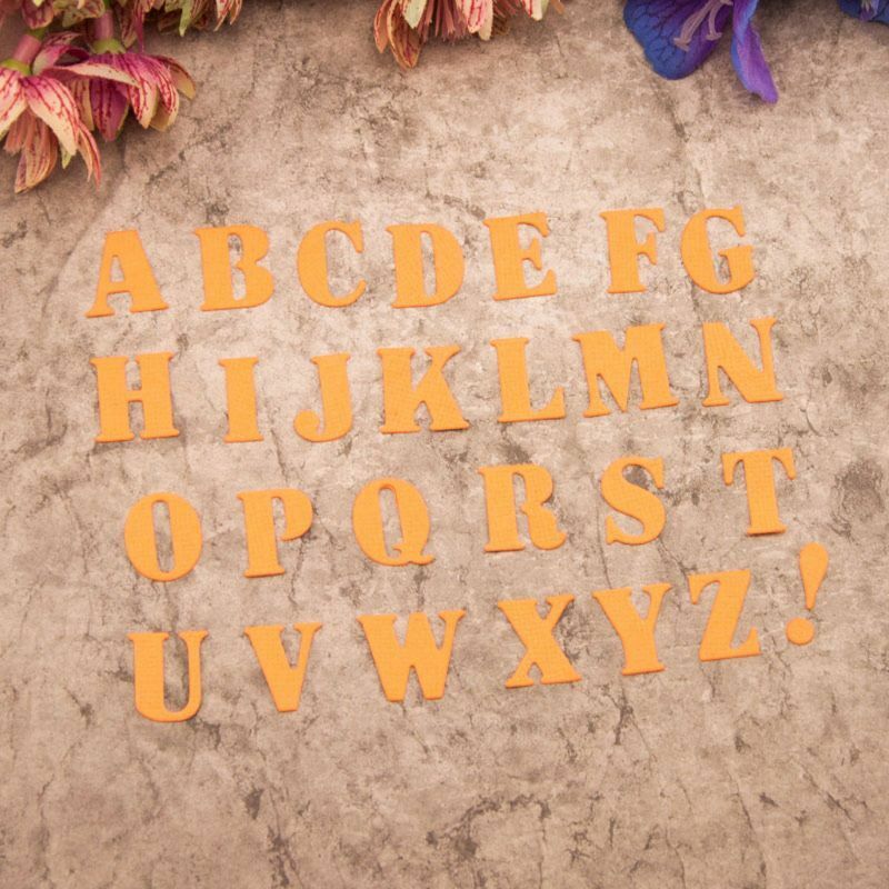 Alphabet Cutting Dies Stencil DIY Scrapbooking Paper Card Embossing Craft