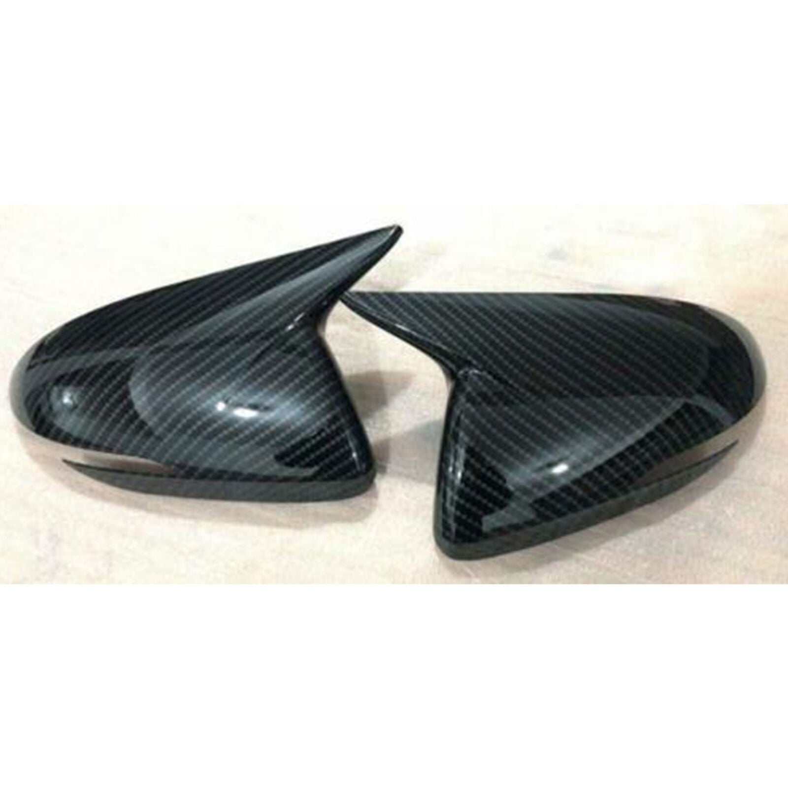 Fit For Hyundai Elantra 2017-2020 Carbon fiber style side mirror cover trim 2pcs
