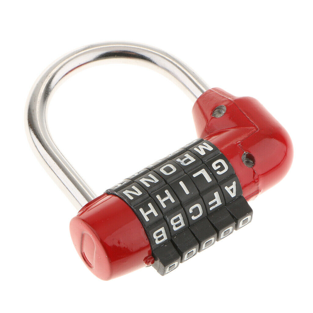 2 Pieces Letters Combination Lock Resettable Padlock for Toolboxes Suitcases