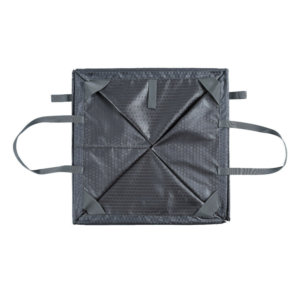 Nylon Rock Climbing Arborist Throw Line Rope Gear Storage Cube Bag gray