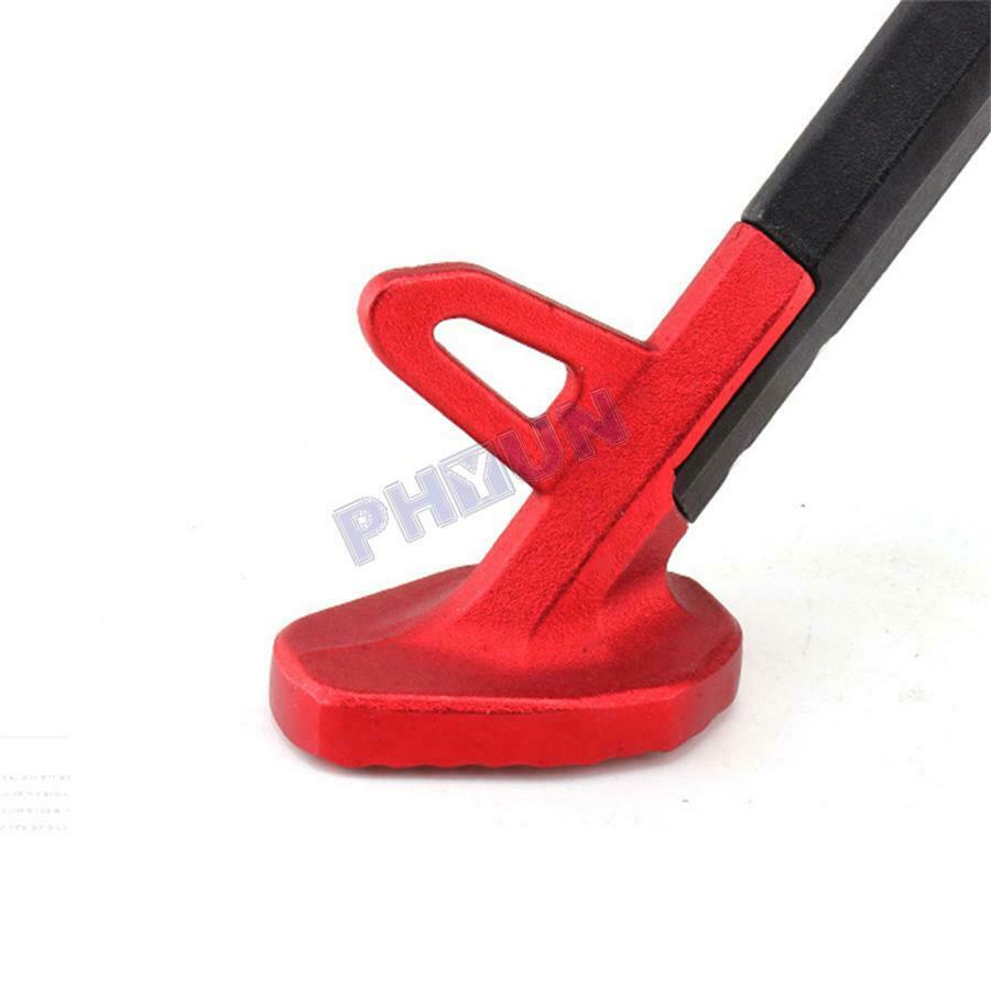 Black & Red Motorcycle Single Side Stand Leg Kickstand CNC Alloy 25CM Universal