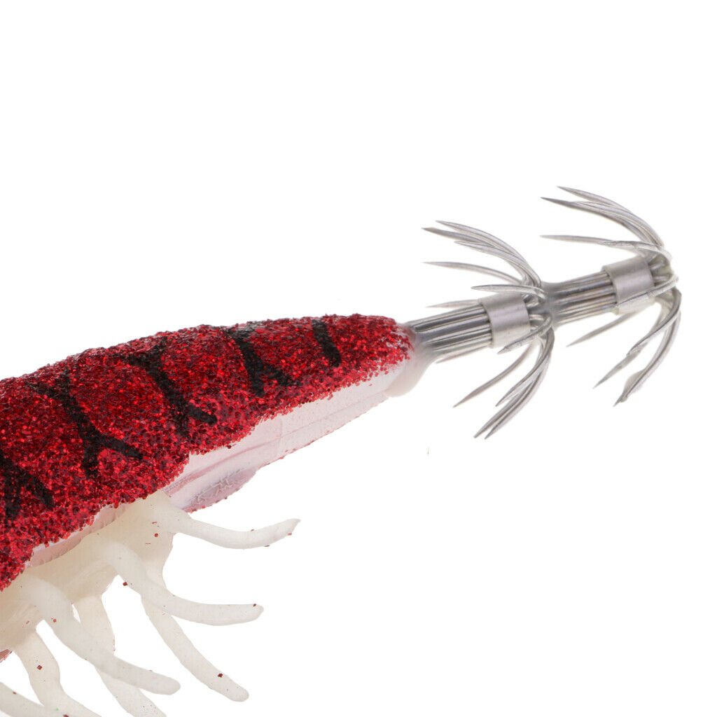 2pcs/pack Glow In Dark Squid Lure Hooks Cuttlefish Fishing Lures Jig Bait Hooks