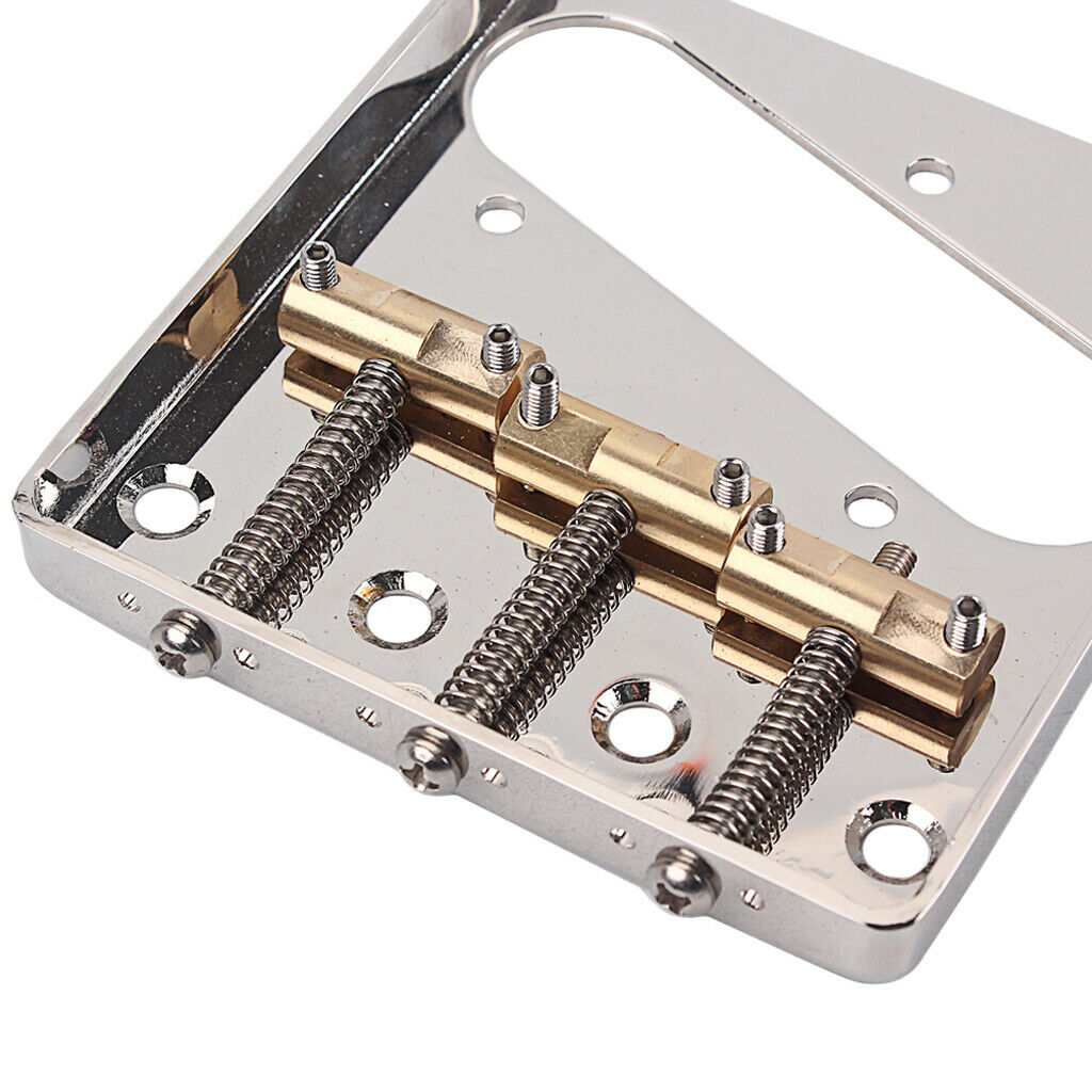 Adjustable Brass 3 String Guitar Saddles Electric Guitar Replacement Parts