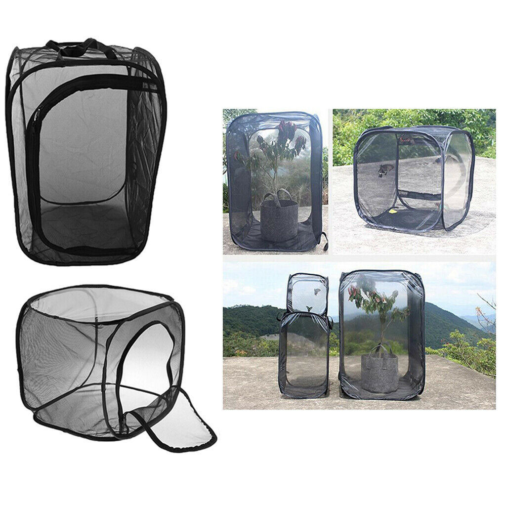 2 pcs Foldable Insect Butterfly Habitat House Terrarium Breeding Cage