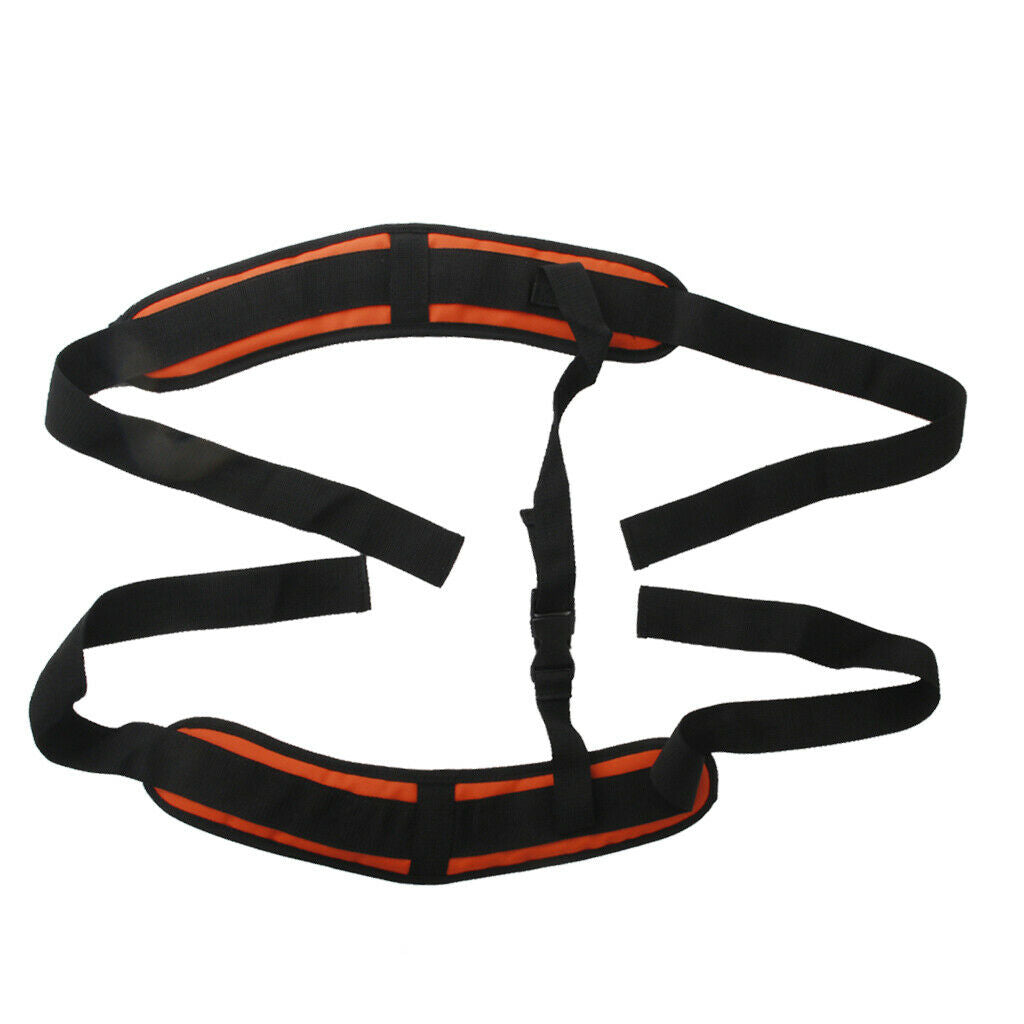 2X Waterproof PVC Padded Backpack Rucksack Shoulder Strap & Chest Webbing Belt