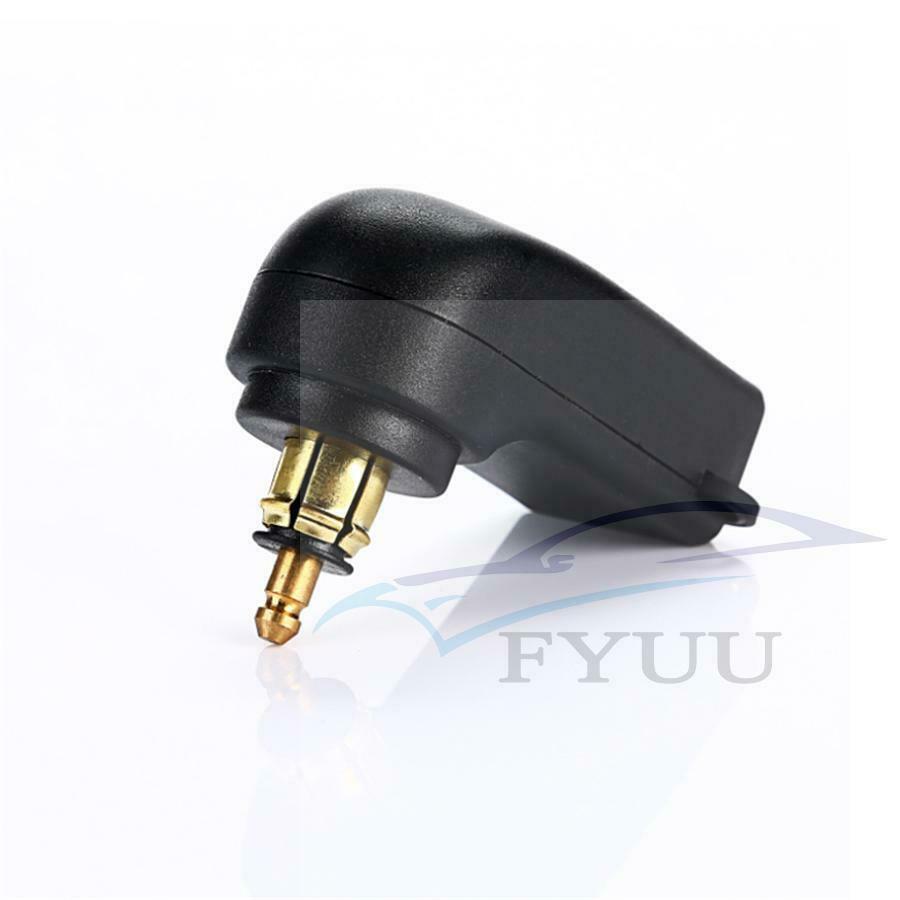 Motorcycle Charger Adapter Black Dual USB 4.8A Waterproof For BMW Din Hella Plug