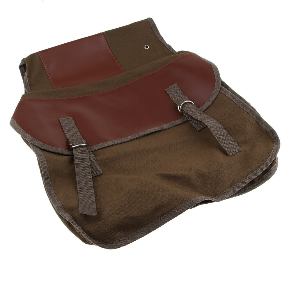 Stretched Saddlebags Rear Rack Travel Pannier Tool Pack for Rock Biker Brown