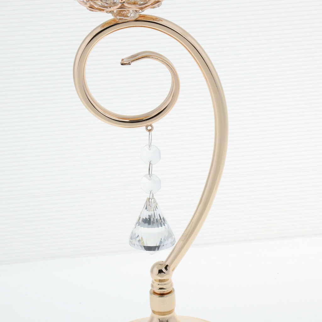 Tea Light Candle Holder Candlestick Wedding Banquet Centerpiece  Golden