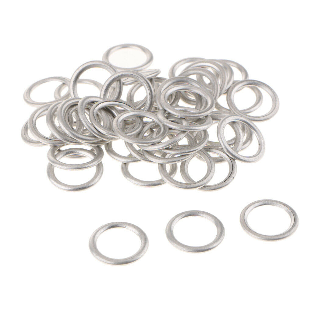 50 Pieces Car Oil Drain Plug O Rings for Audi S4 A4 Q5 VW Touareg