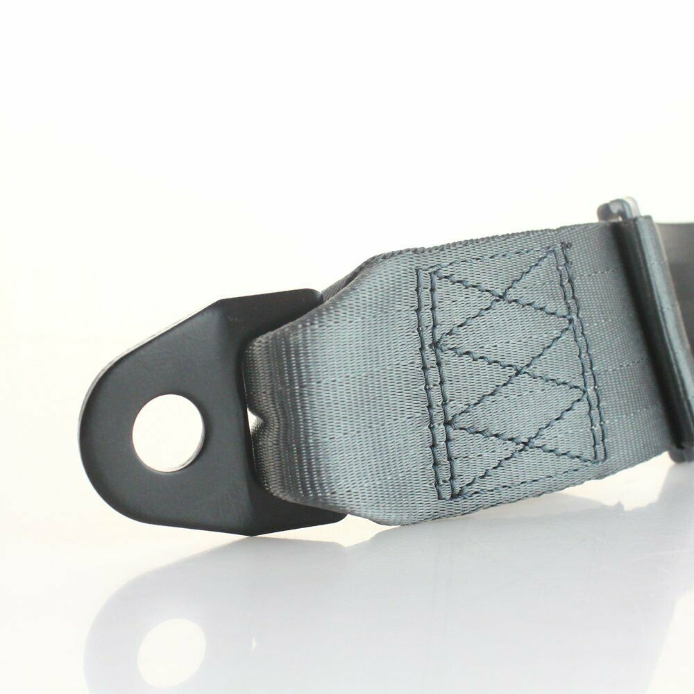 Fits Fxrd 1Pair 2 Point Harness Seat Belt Adjustable Safety Belt Strap Grey