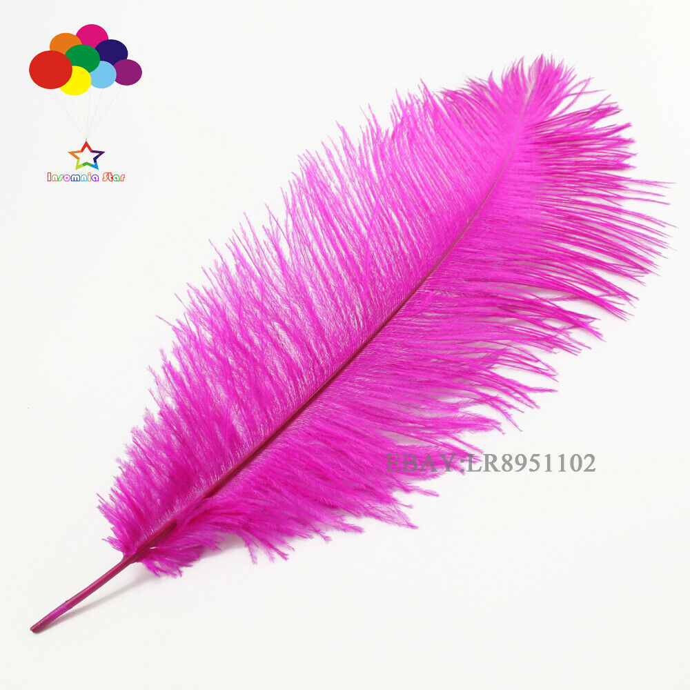 50 pcs 8-10Inch Rose Home Decor Wedding Arrangement High Quality Ostrich Feathes