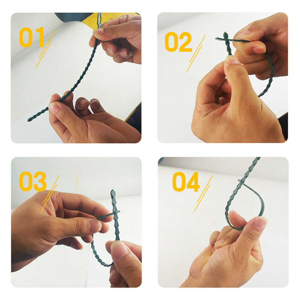 100Pcs Tree Ties Adjustable Plant Ties Garden Ties Flexible Plant Cable Ties