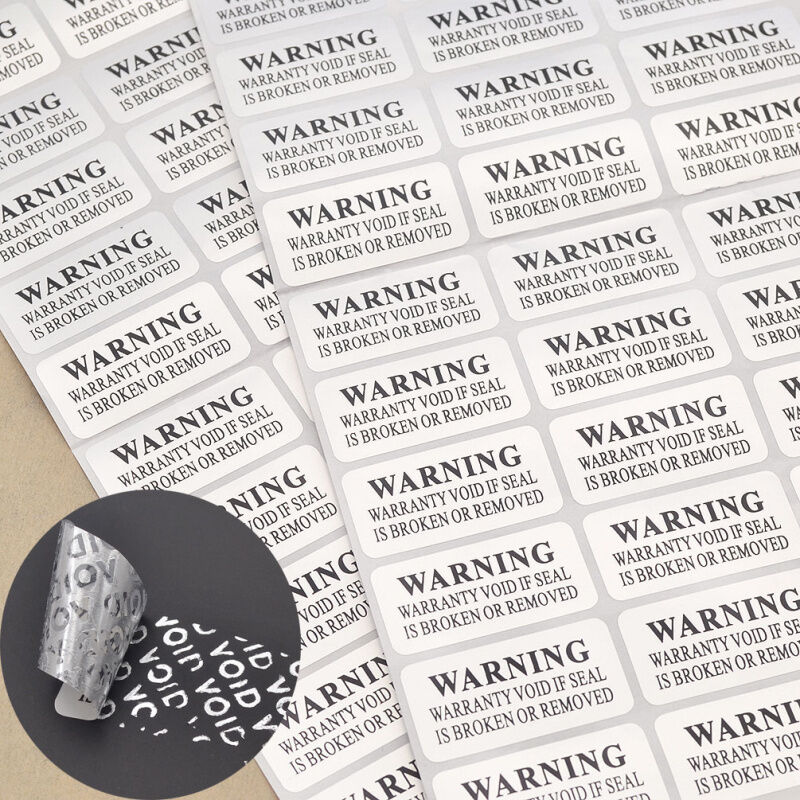 88 Pcs Warranty Void Barcode Security Tamper Evident Label Stickers Seals New