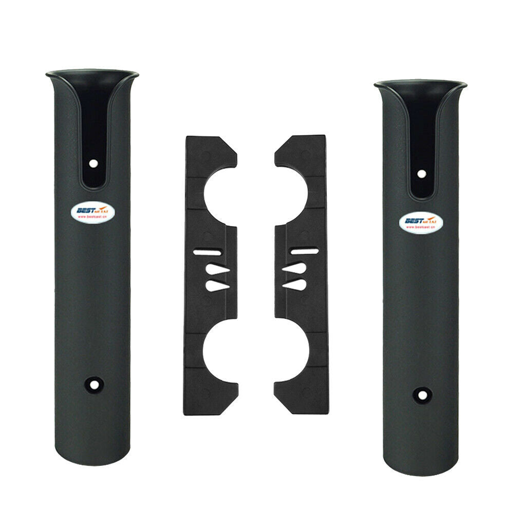 Luxury Boat Fishing 2 Tube Link Rod Holder Rack Storage Rest Bracket Socket