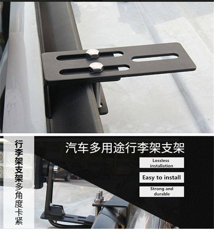Pair for work light Car roof rack light bracket bumper bull bar Mounting holder