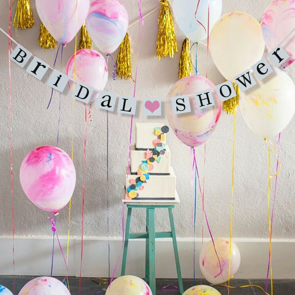 Bridal Shower Paper Bunting Banner Hanging Decoration Photo Booth Prop