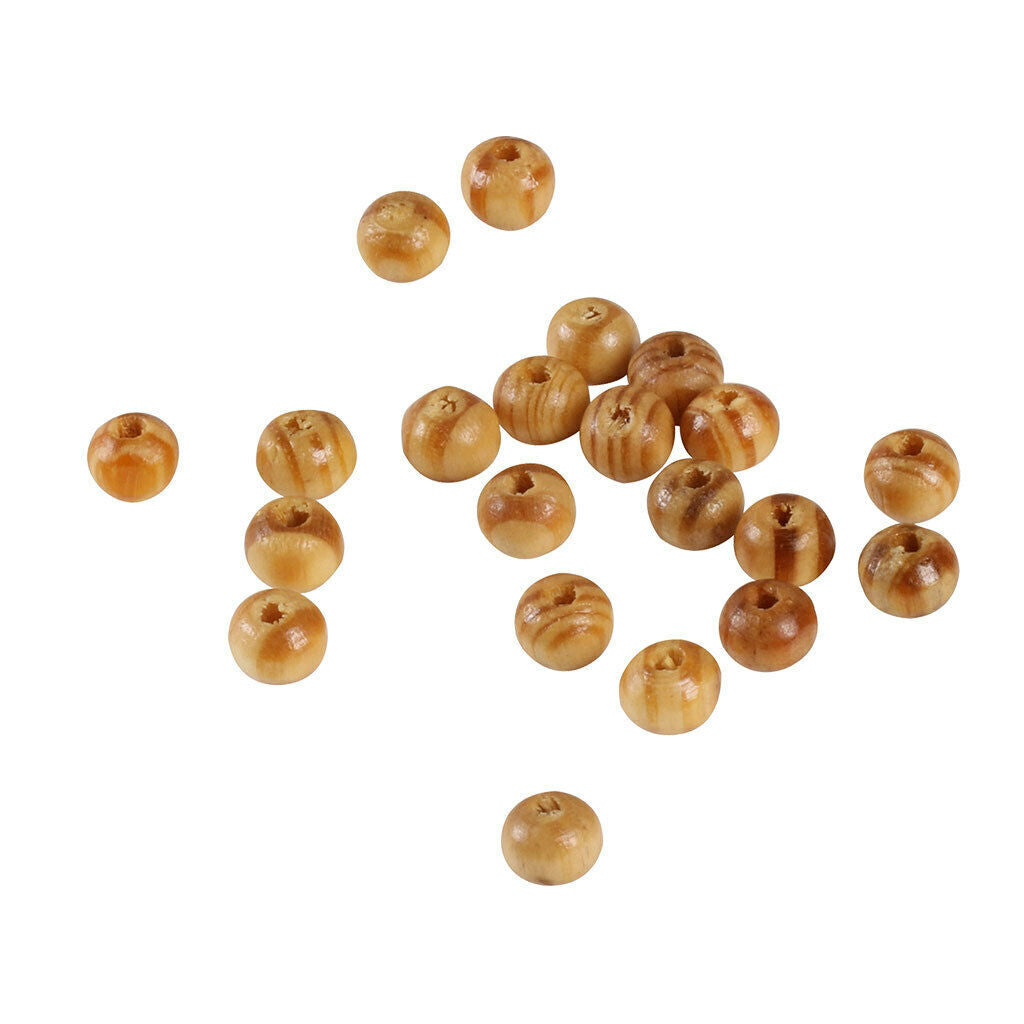 500 Natural Stripe Round Wood Beads 6mm DIY Jewelry Making Crafting Findings