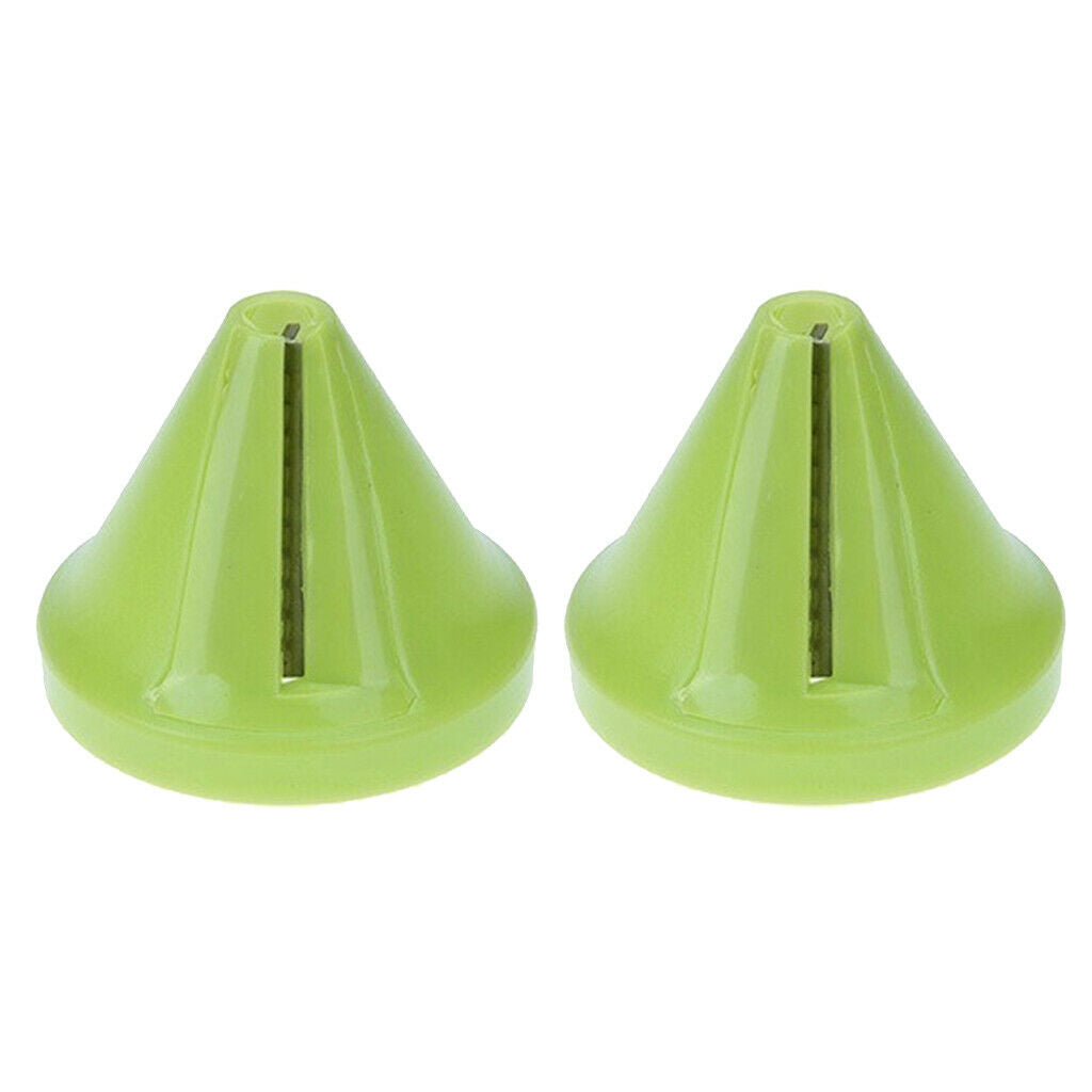 2x Safe Multi-purpose Manual Mini Veggie & Food Spiral Cutter Garlic Slicer