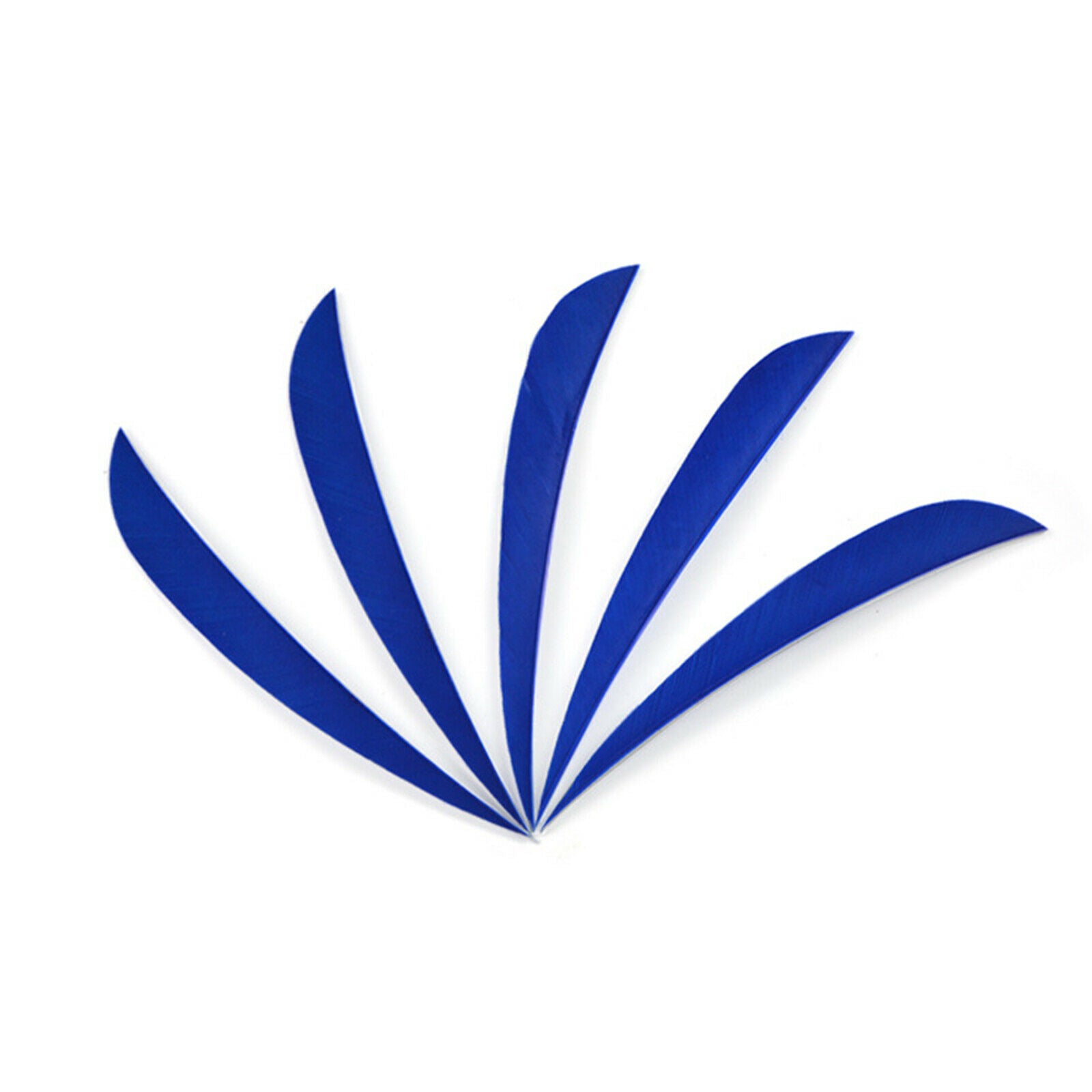 50pcs 5" Arrow Natural Turkey Feather Waterdrop Fletches Vanes DIY Shaft CA