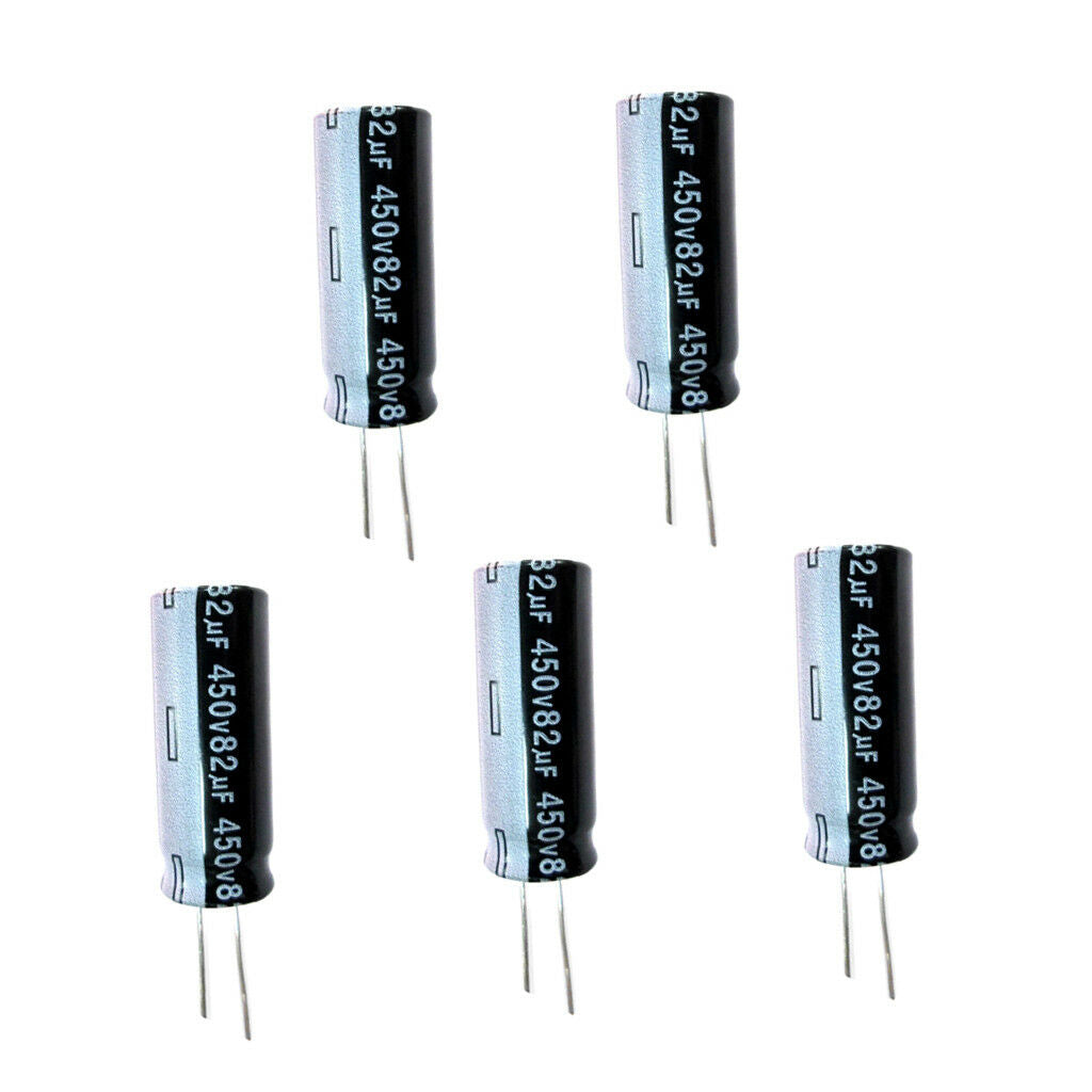 82uF 450V Volt Electrolytic Capacitor Audio Amp Power Supply 40x16mm 5pcs