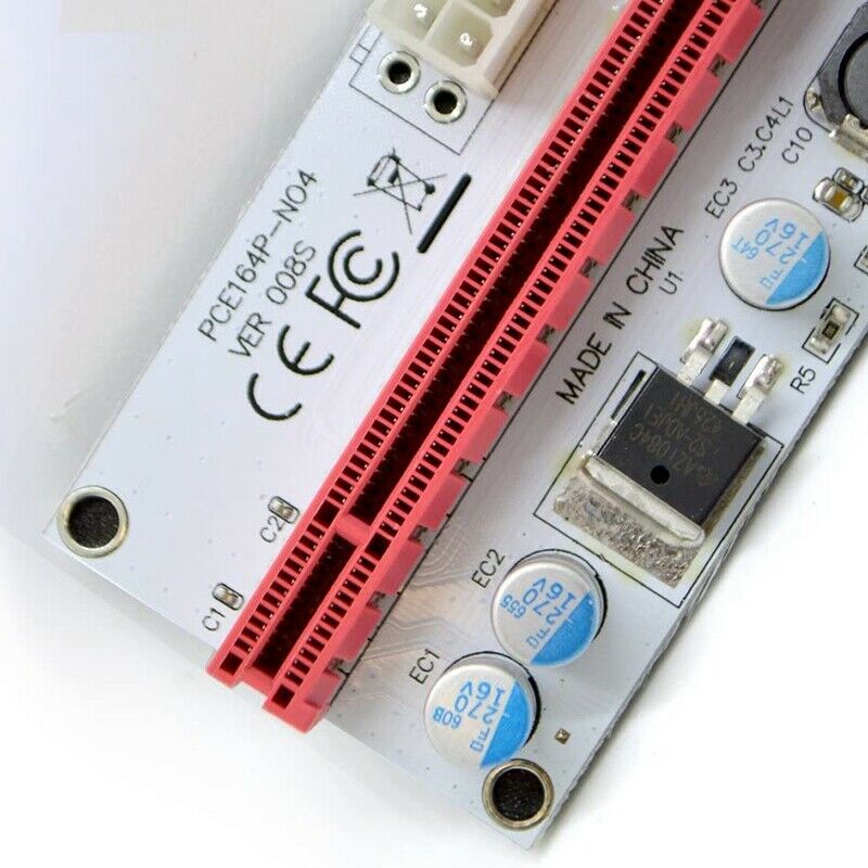 4-Pack VER 008S Multi-Power 16X To 1ed Riser Adapter Card 60Cm USB 3.0 ExtensiN5