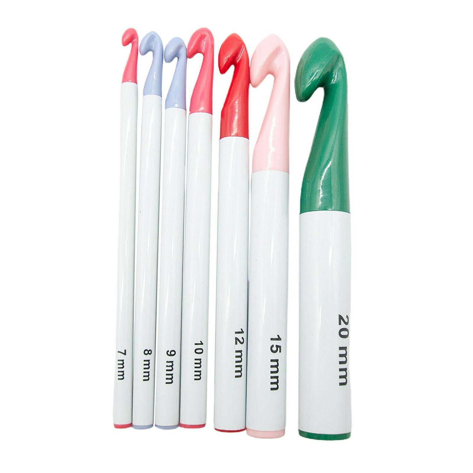 Crochet Hooks Set Knitting Needles Ergonomic Handle Large-Eye Blunt Needles