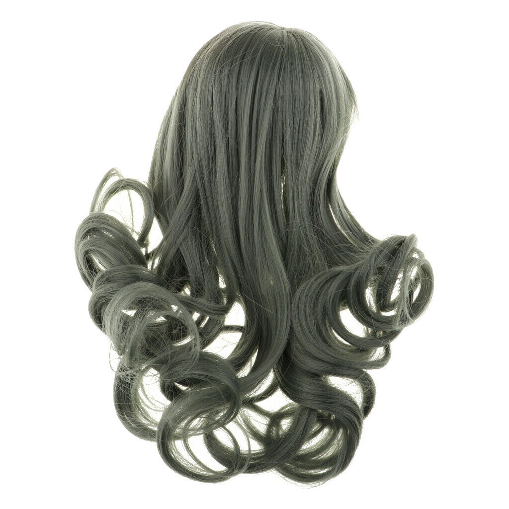 Elegant Wavy Curly Hair with Neat Bangs for Night Lolita, Supper , MSD DZ
