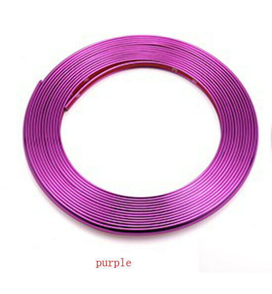 Purple Flexible Trim Car Interior Moulding Strip Decorative Line 16ft 5M 4mm