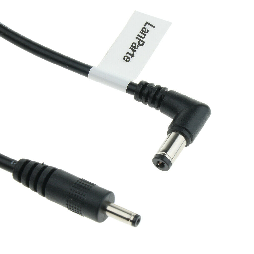 5.5*2.1mm to 90 Degree 3.5*1.35mm Power Connector Converter Cable Cord DC