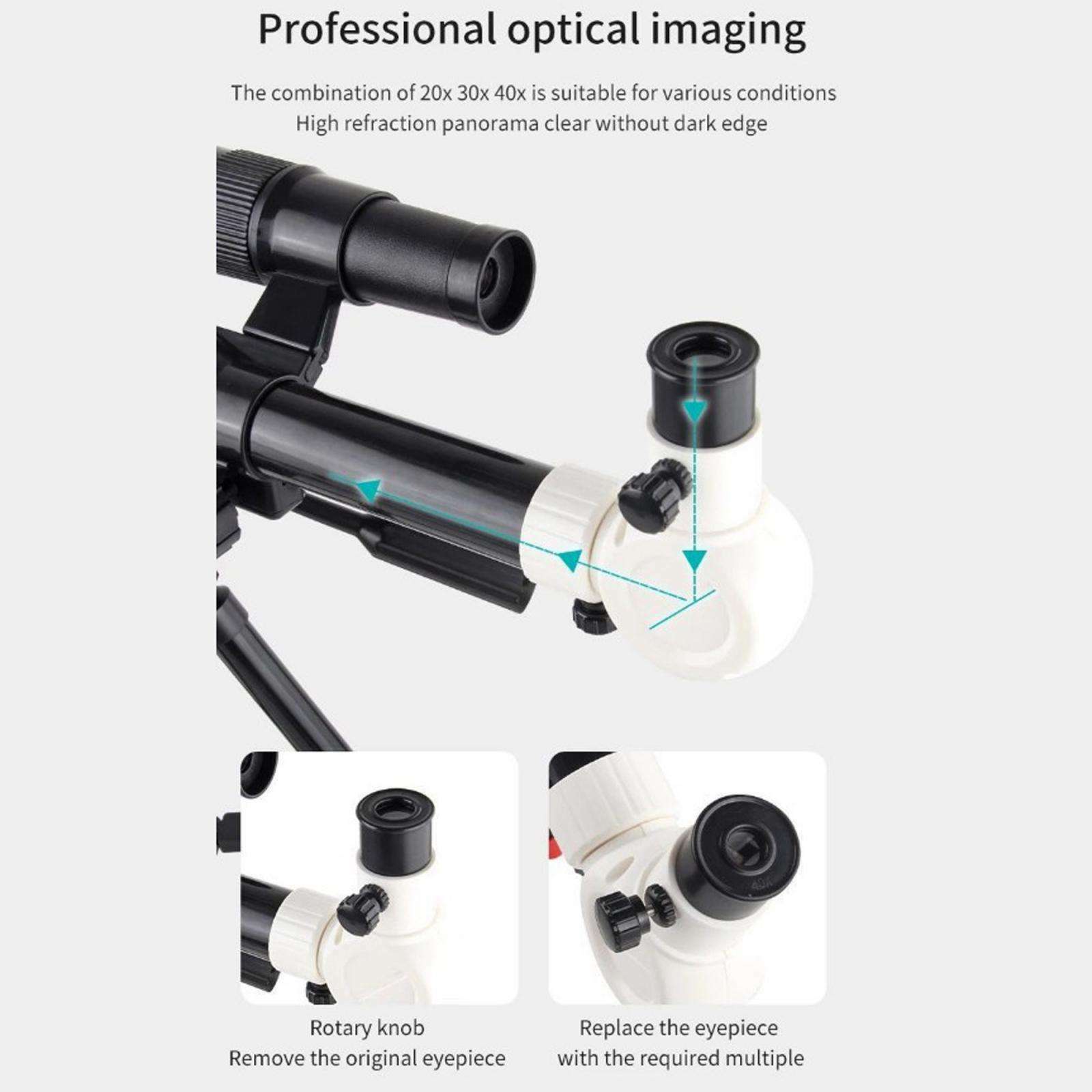 70mmx300mm Monocular Astronomical Telescope 15-150X HD Beginners Space Star