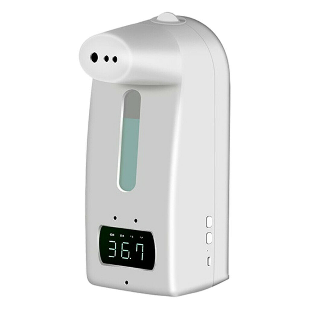 K10 Pro Infrared Thermometer with 1000ml Hands Free Liquid Soap Dispenser