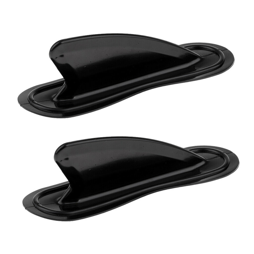 2pcs Universal Black Kayak Skeg Tracking Fin Integral   For Canoe Boat