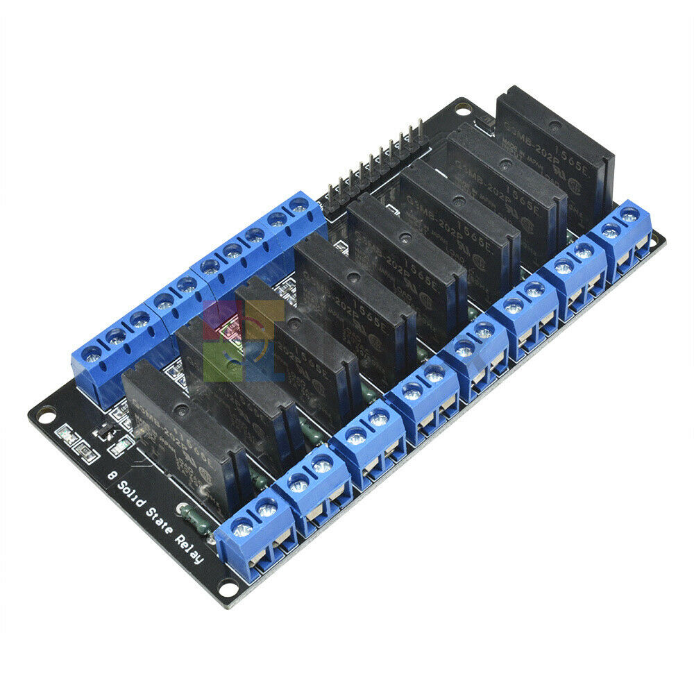 250V 5V 8 Channel Low Level Trigger Arduino Solid State Relay Module With Fuse