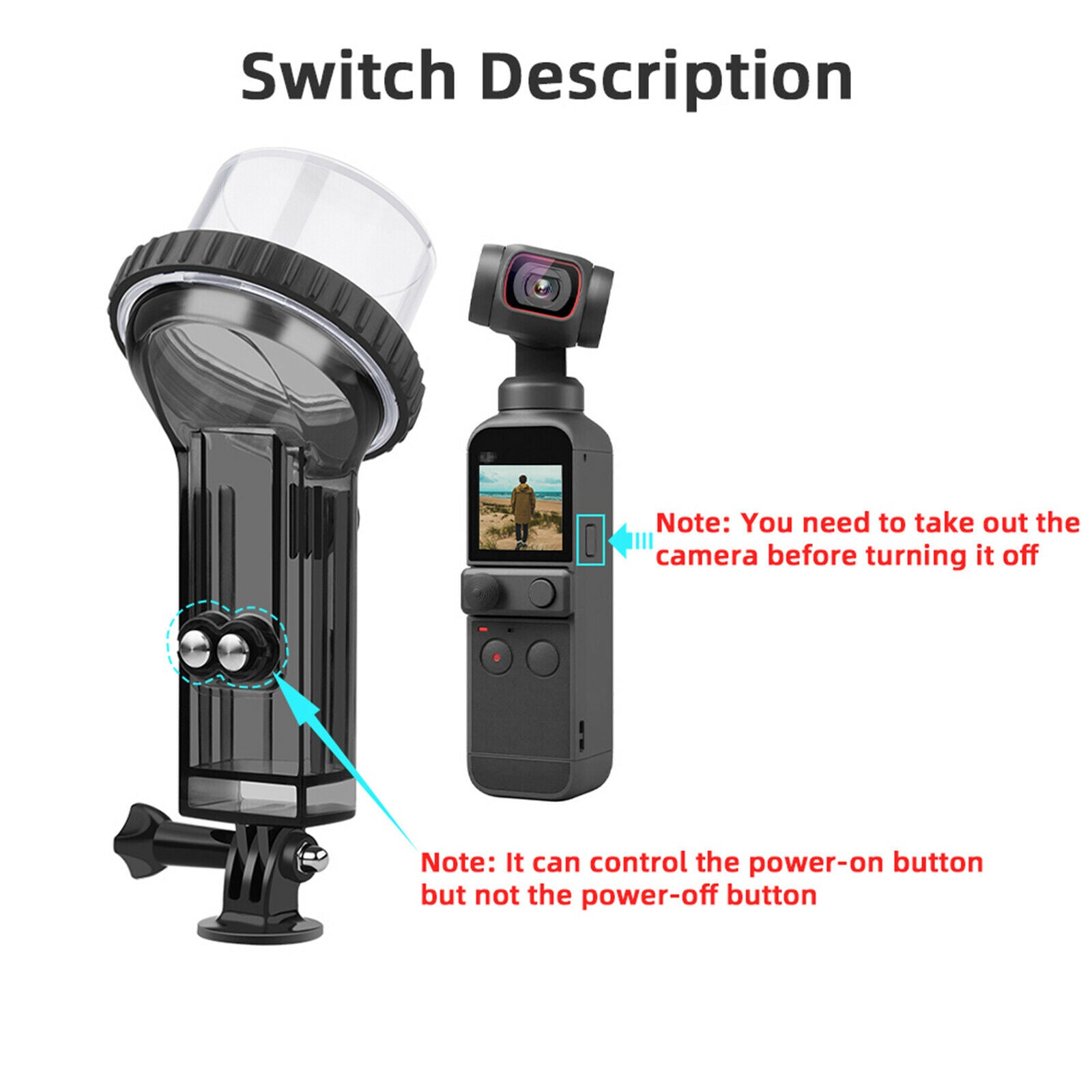 Waterproof Diving Protective Shell Case for DJI OSMO Pocket 2 Photography