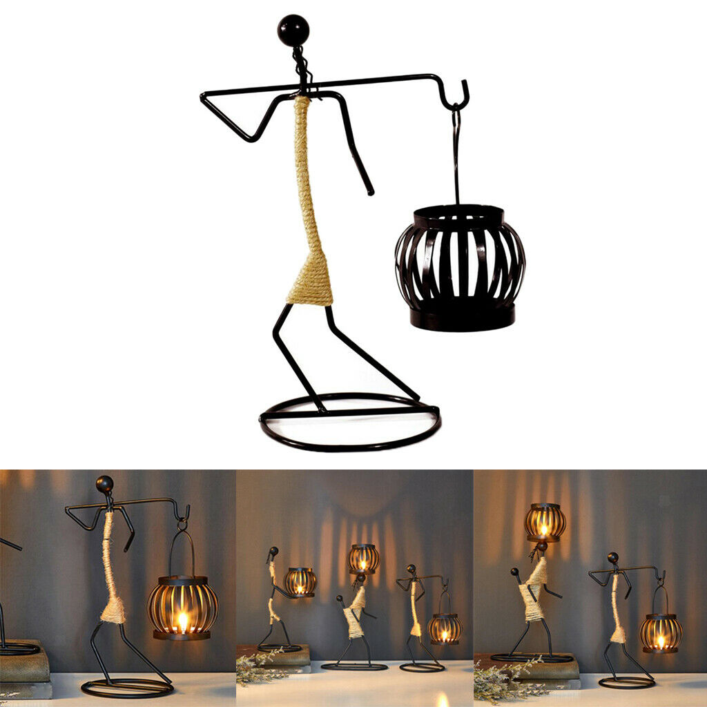 Metal Candlestick Holder Wedding Candle Holder Home Decoration 17x10x23.8CM