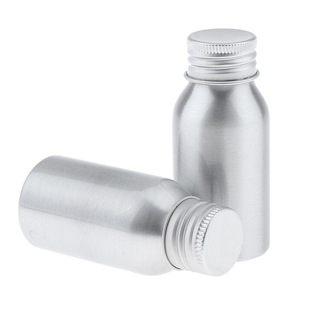 Reusable 40mL Empty Cosmetics Aluminum Bottles - Leak Proof & UV Protection -