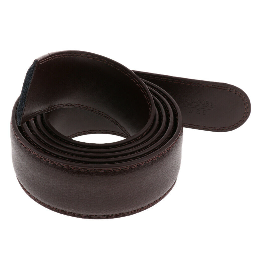 Men's Fashion Leather Replacement Belt Only Belt No Buckle 125cm/45 Inch -