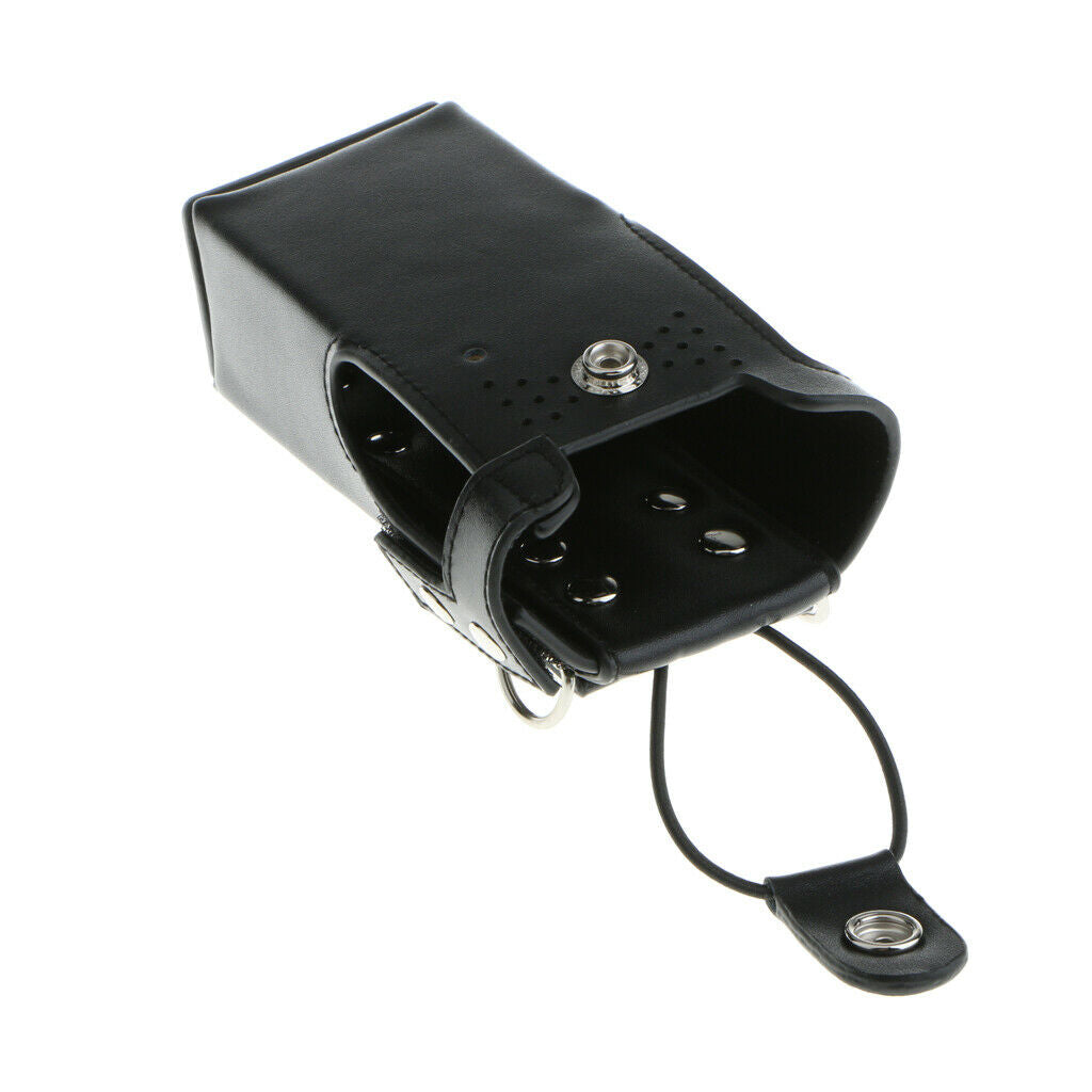 Walkie-Talkie PU Leather Belt Pouch for  Radio GP328 GP338 GP340 GP380 PTX760