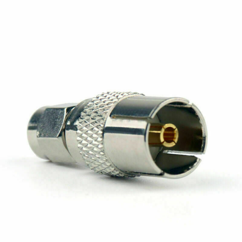 1Pc Adapter IEC PAL DVB-T TV Female Jack To SMA Plug Male Connector Straight  CA