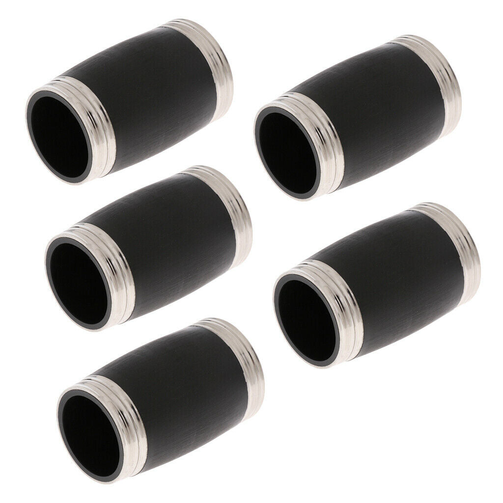 Zinc Alloy Replacement Adjustable Bb Clarinets Barrel 3x5x5cm, 5Pcs