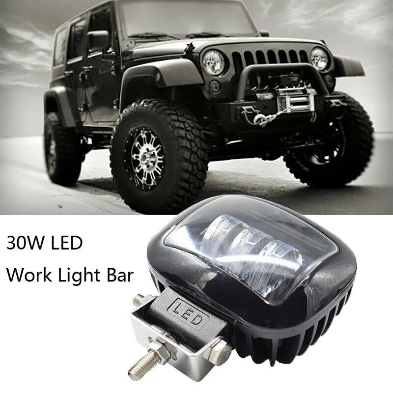 30W Spot Flood Combo Beam LED Offroad Work Light Car Boat Truck Driving Fog BDD