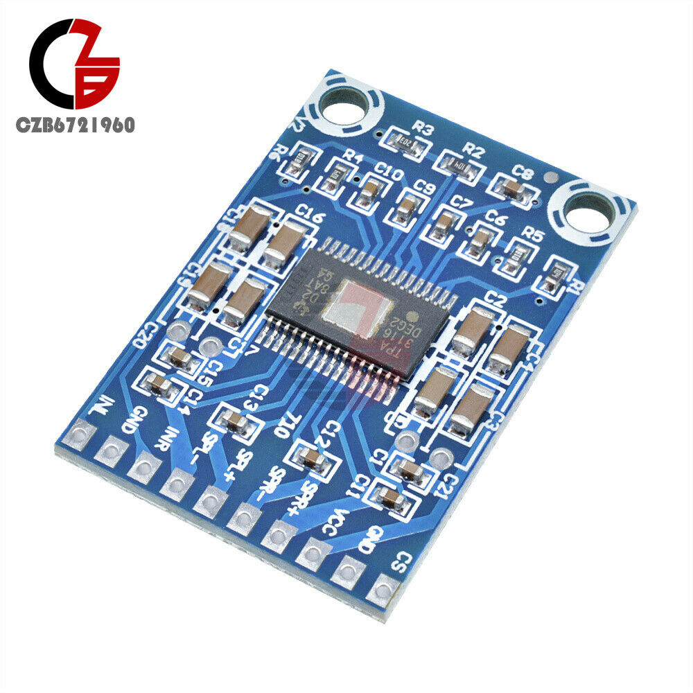 DC 12V 24V Mini TPA3116D2 2x50W Digital Audio Power Amplifier Board Class D Amp