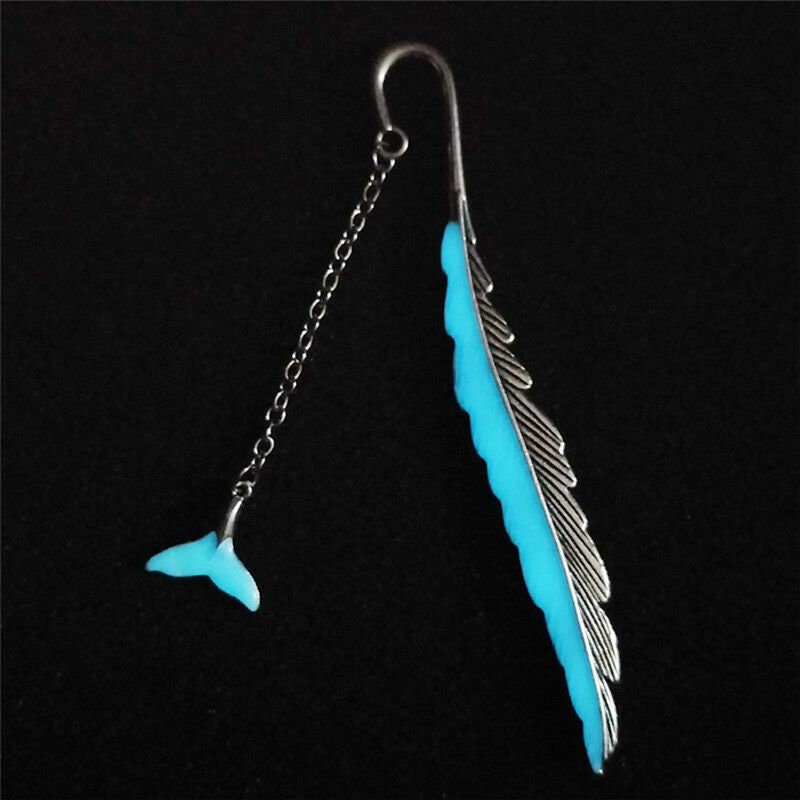 Luminous Night Whale tail Bookmark Label Read Maker Book Mark StationeryS.l8