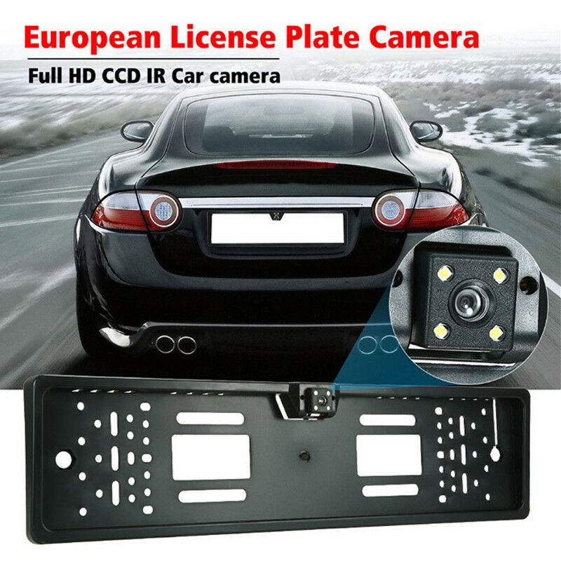 EU Car License Plate Frame Rear View Reverse Backup Park Night Vision CameraBDA
