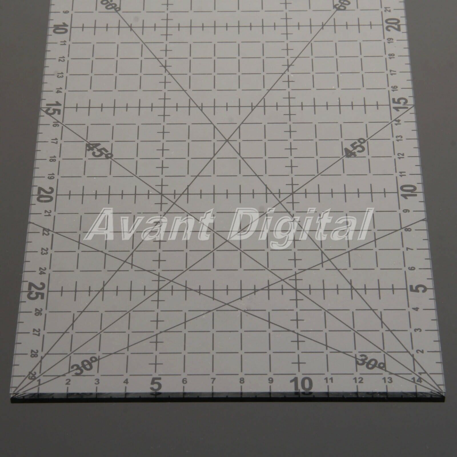 300x150mm Black scale/Transparent Foot Aligned Ruler Sewing Patchwork Ruler